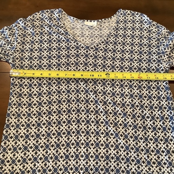 J Jill Love Linen Pullover V-neck Top Size Small - Picture 7 of 10